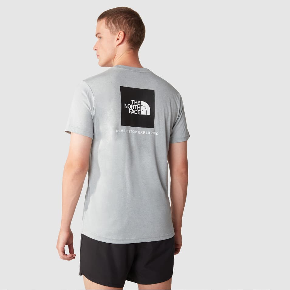 The North Face Reaxion Red Box Casual T-shirt Heren Grijs Xl thumbnail 3
