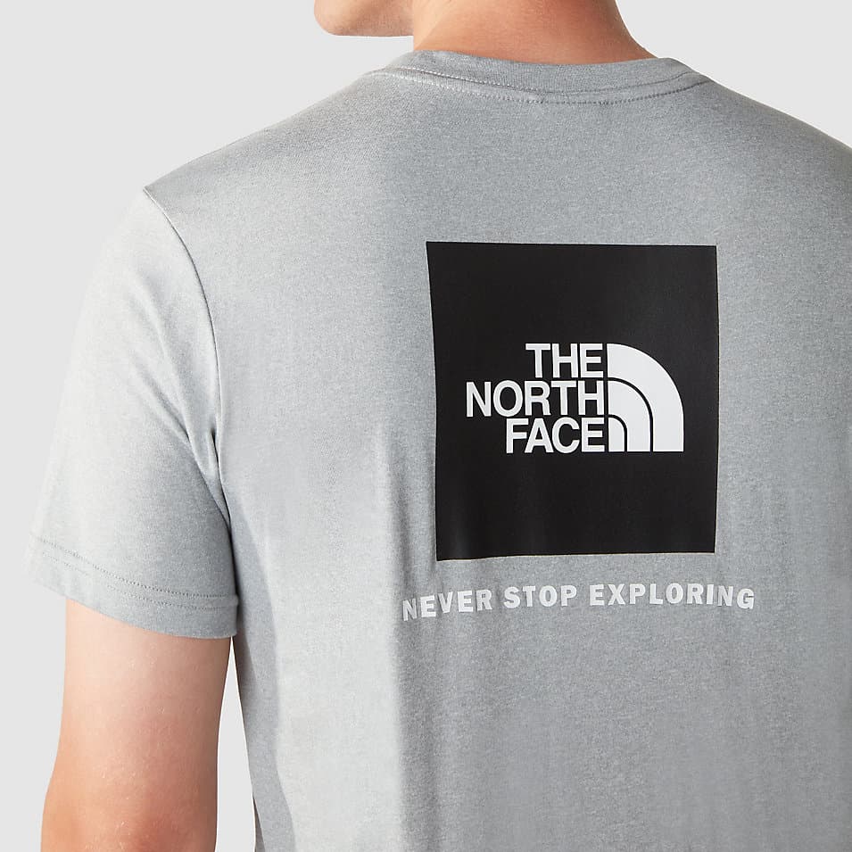The North Face Reaxion Red Box Casual T-shirt Heren Grijs Xl thumbnail 2
