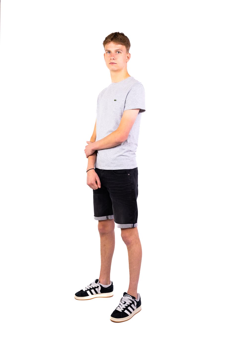Lacoste 1ht1 Casual T-shirt Heren Grijs 2xl thumbnail 4