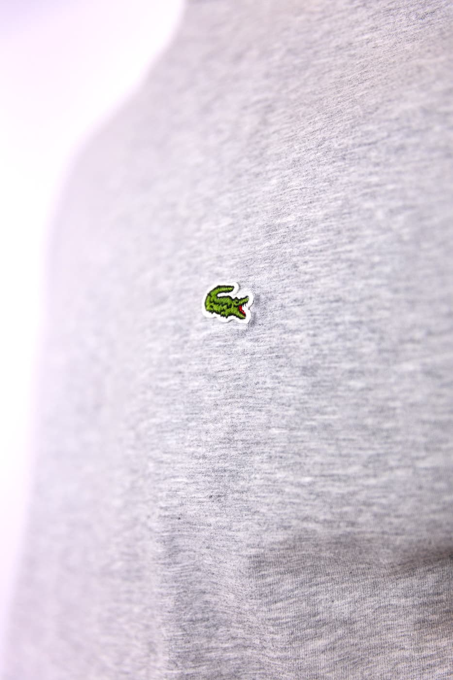 Lacoste 1ht1 Casual T-shirt Heren Grijs 2xl thumbnail 2