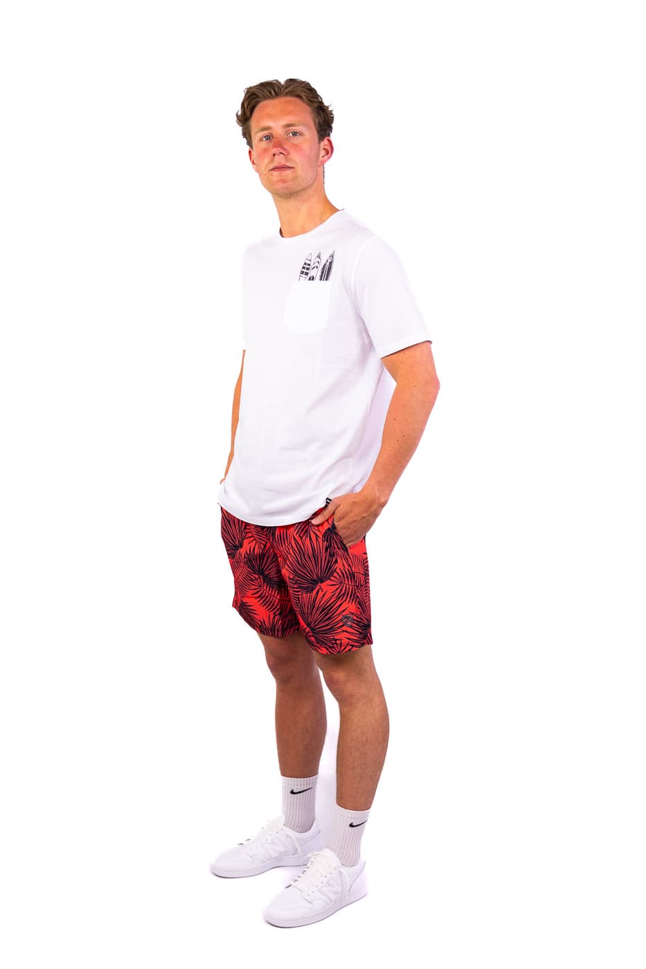 Falcon Laguna Casual T-shirt Heren Wit M thumbnail 3