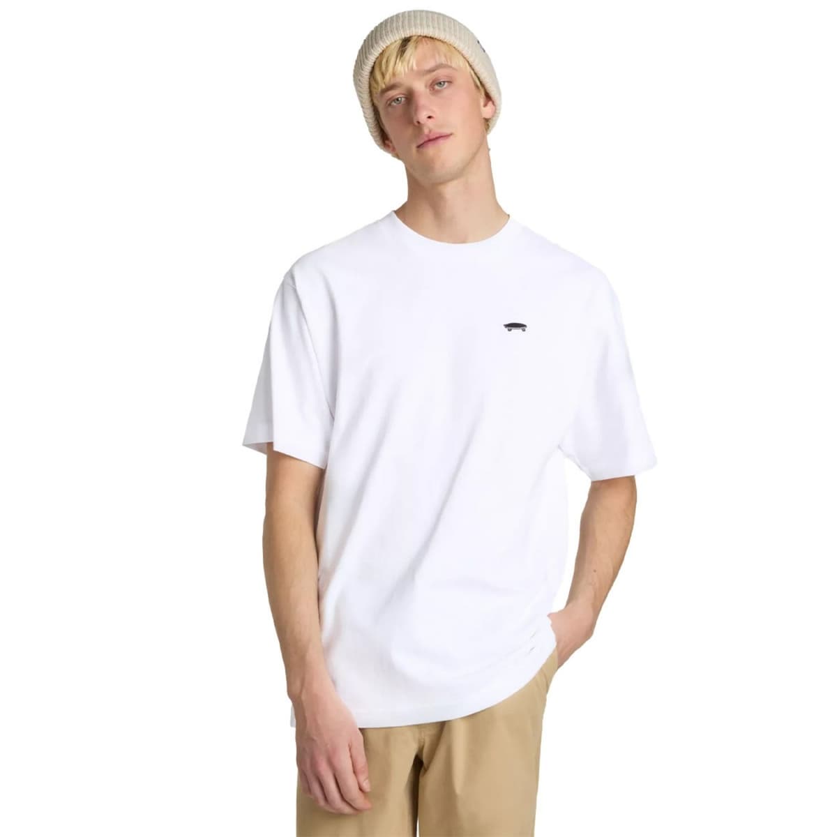 Vans Salton Loose Casual T-shirt Heren Wit Xs thumbnail 5