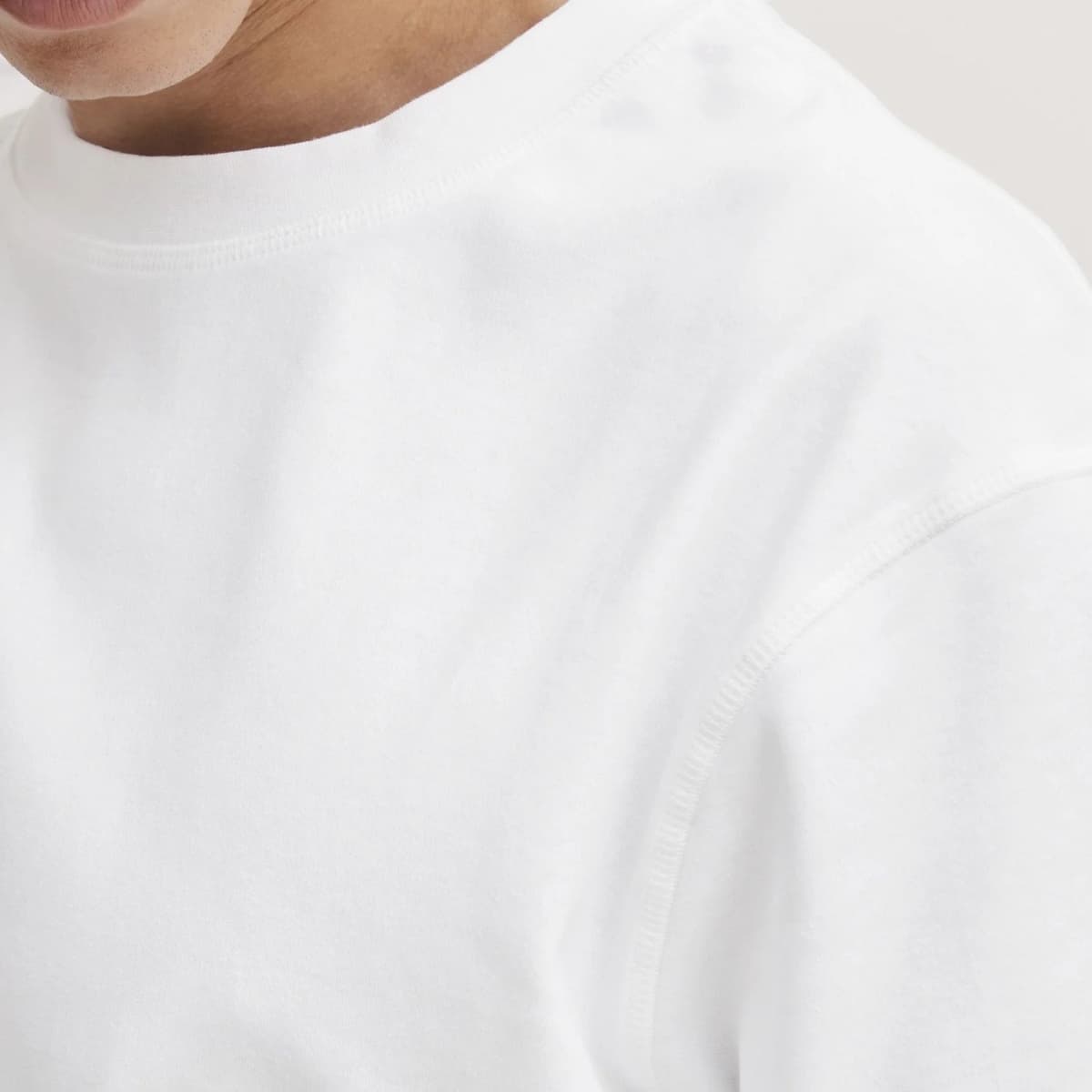 Solid Danton Ss Casual T-shirt Heren Wit 2xl thumbnail 3