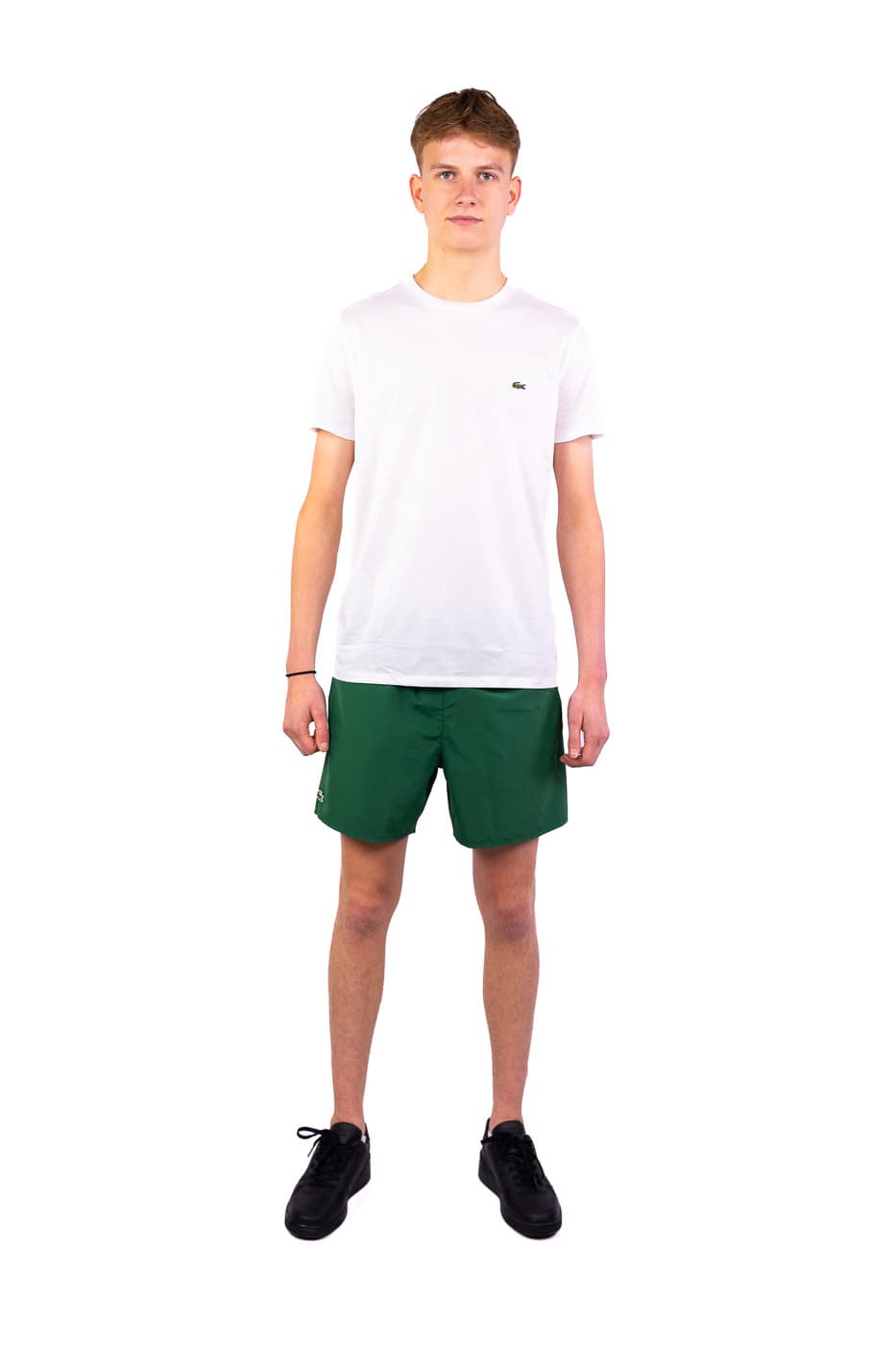 Lacoste 1ht1 Casual T-shirt Heren Wit 2xl thumbnail 3