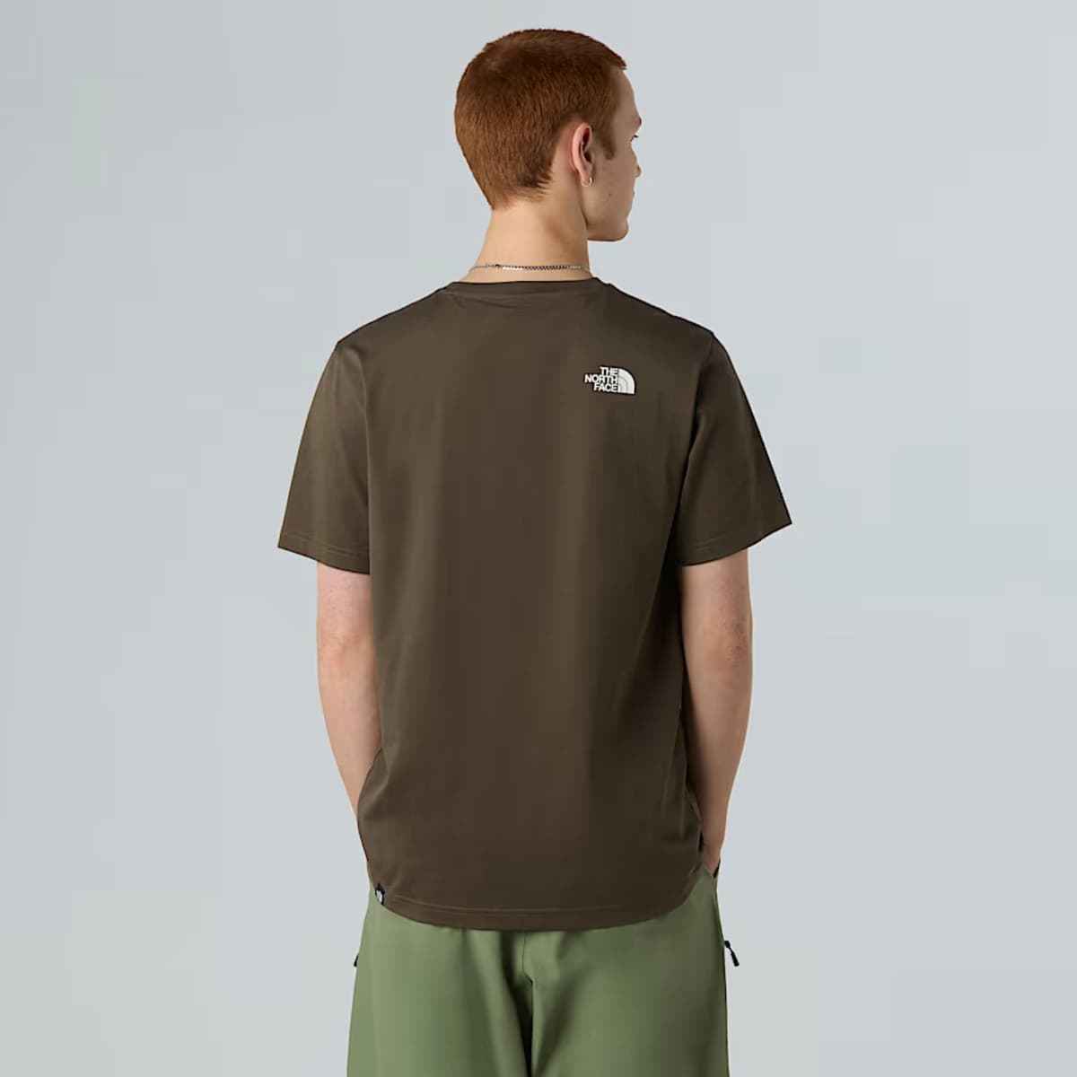 The North Face Ss Simple Dome Casual T-shirt Heren Taupe Dessin Xl thumbnail 4