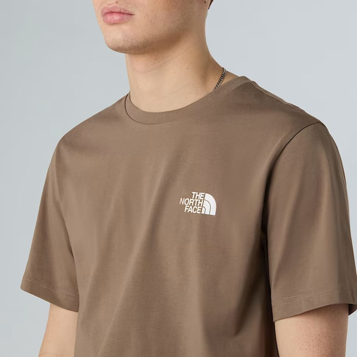 The North Face Ss Simple Dome Casual T-shirt Heren Bruin M thumbnail 4