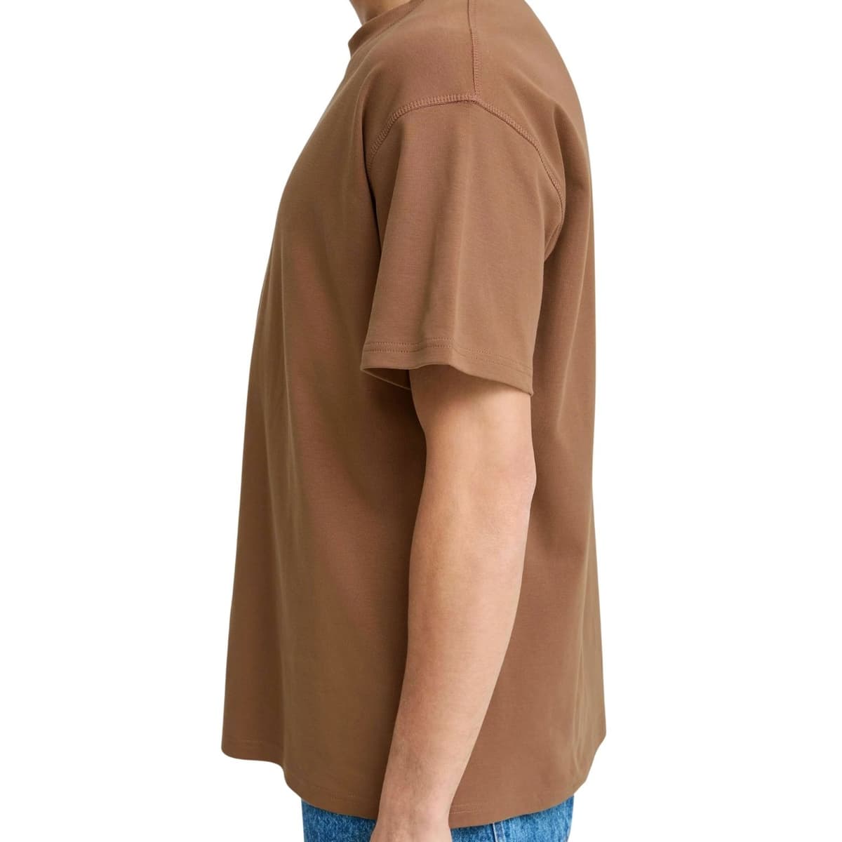 Solid Danton Ss Casual T-shirt Heren Bruin M thumbnail 3