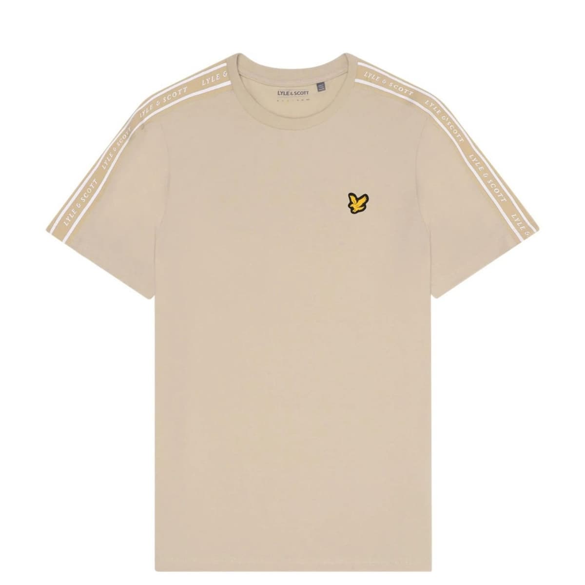 Lyle And Scott Tape Casual T-shirt Heren Beige Xs