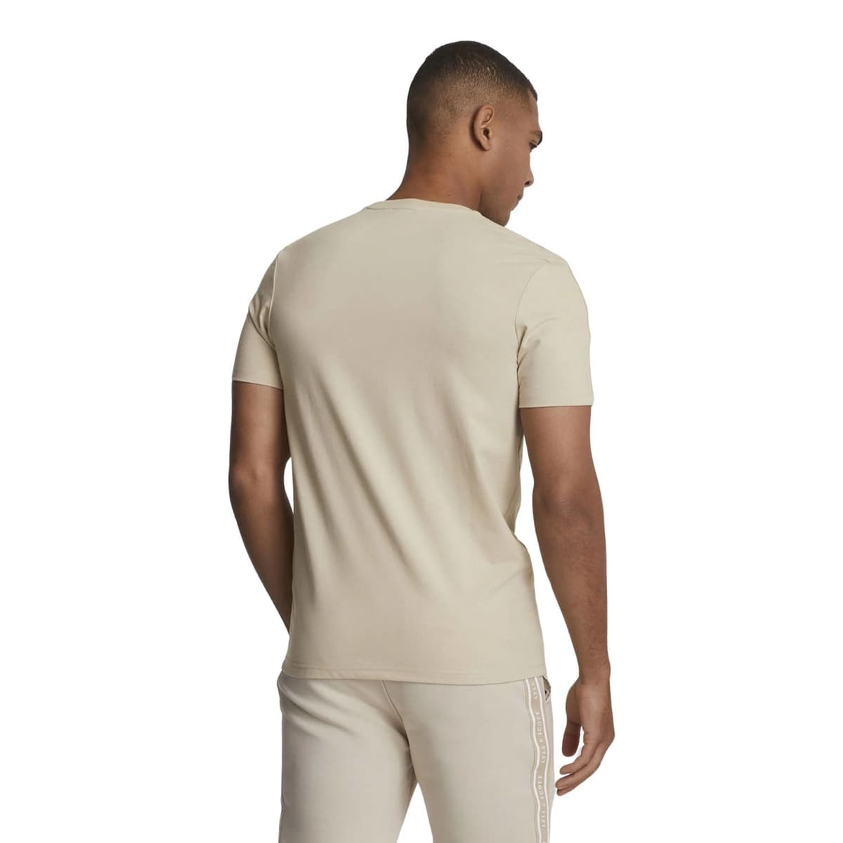 Lyle And Scott Tape Casual T-shirt Heren Beige Xs thumbnail 3