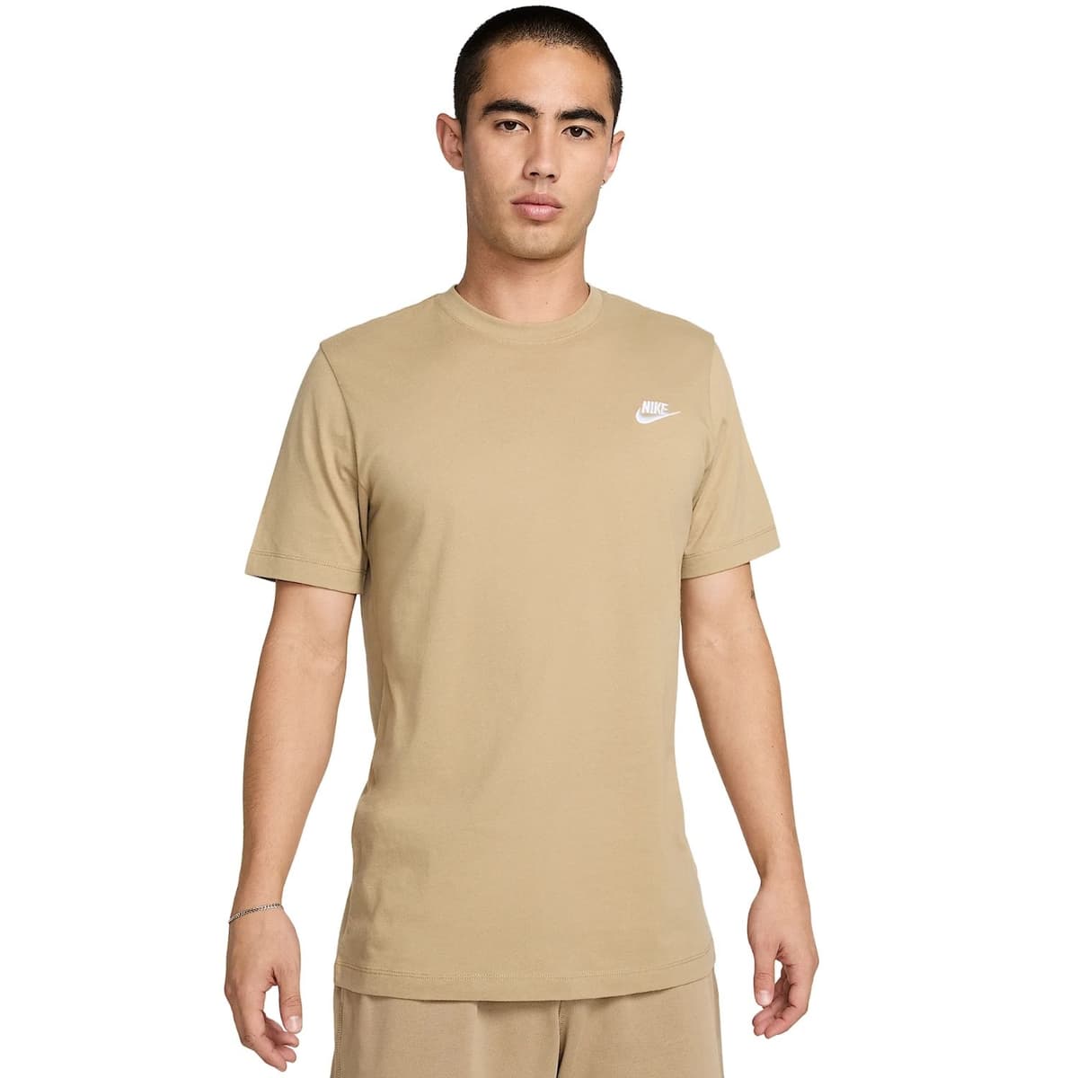 Nike Sportswear Club Casual T-shirt Heren Beige S