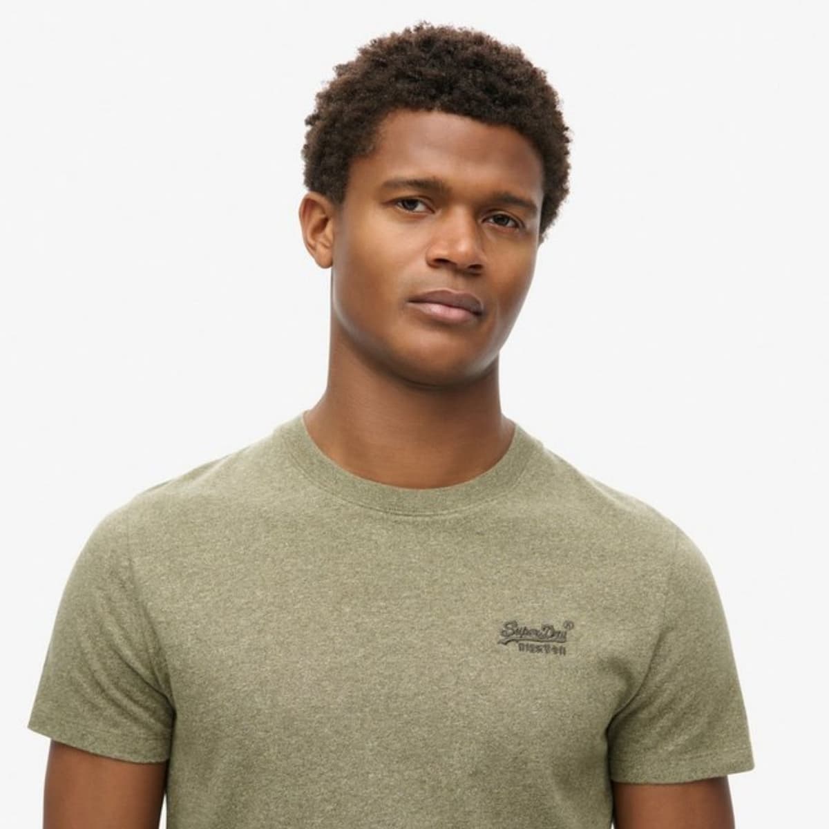 Superdry Essential Logo Casual T-shirt Heren Groen M thumbnail 5