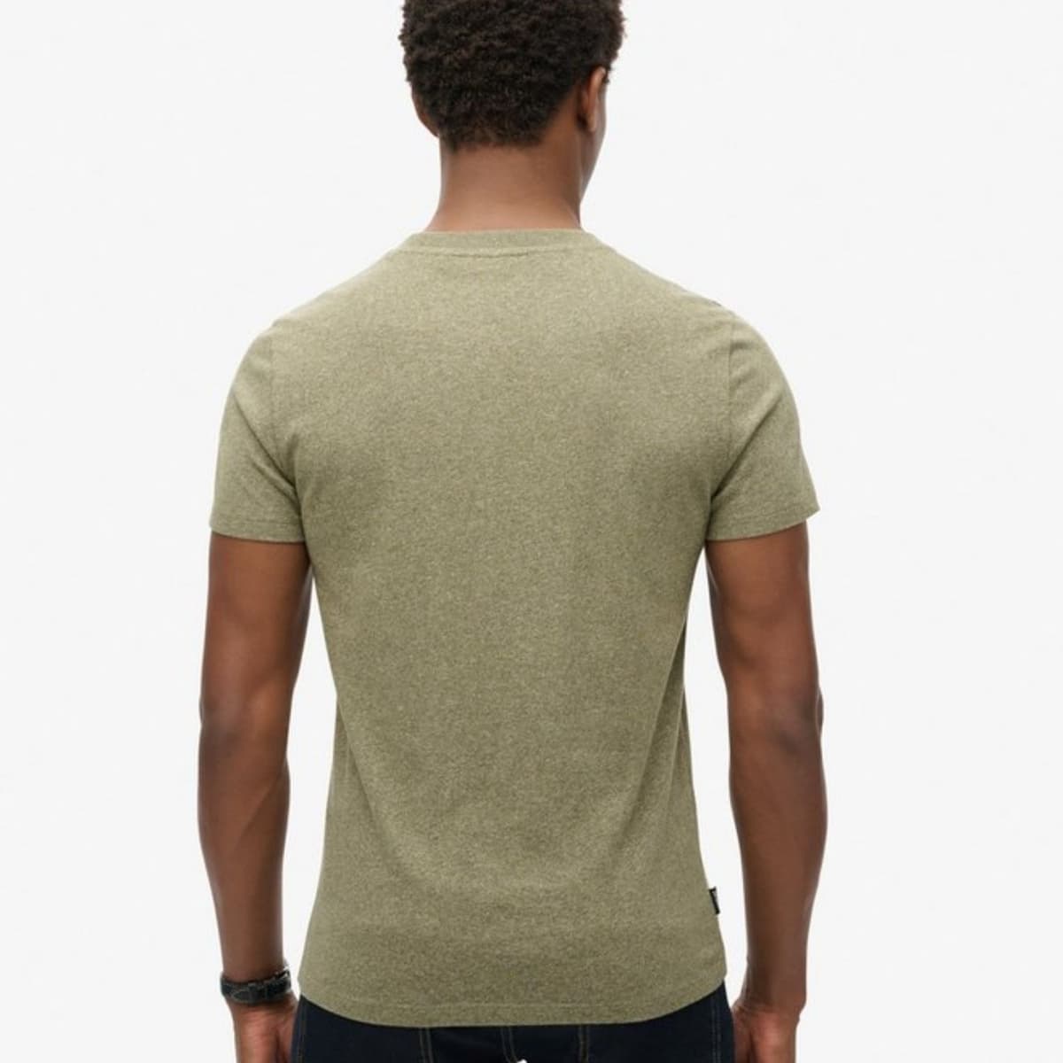 Superdry Essential Logo Casual T-shirt Heren Groen M thumbnail 4