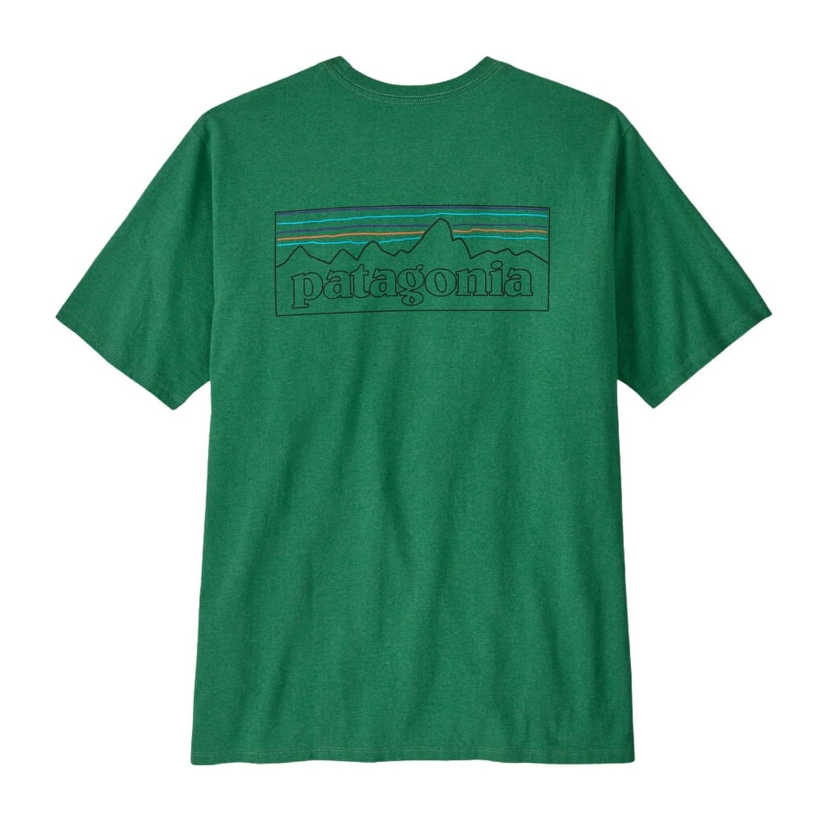 Patagonia P-6 Logo Responsibili Casual T-shirt Heren Groen L thumbnail 2