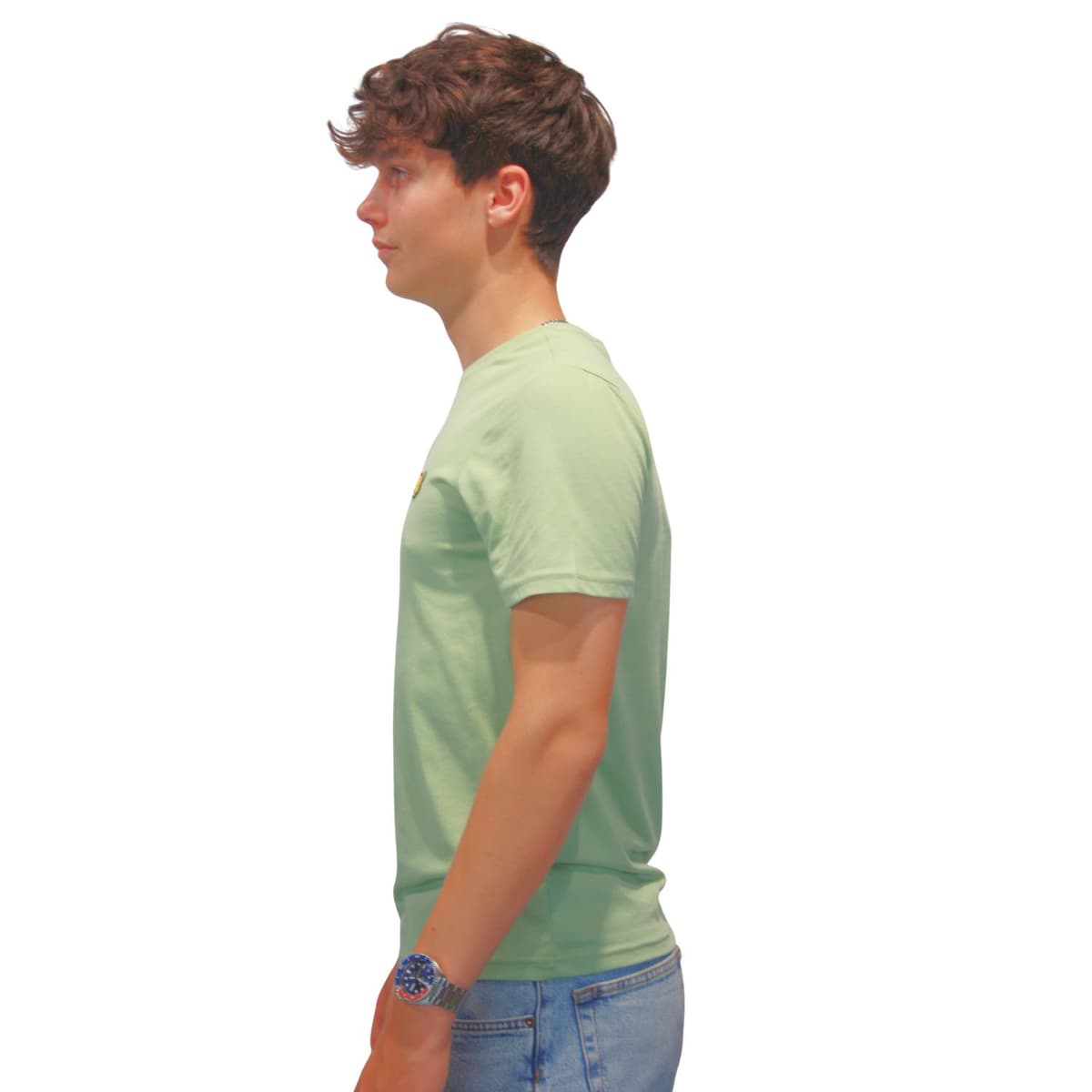 Lyle And Scott Martin Ss Casual T-shirt Heren Groen S thumbnail 3
