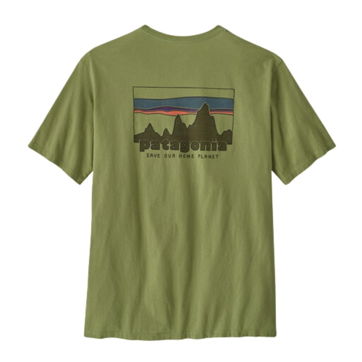 Patagonia M's'73 Skyline Organic Casual T-shirt Heren Groen S thumbnail 2