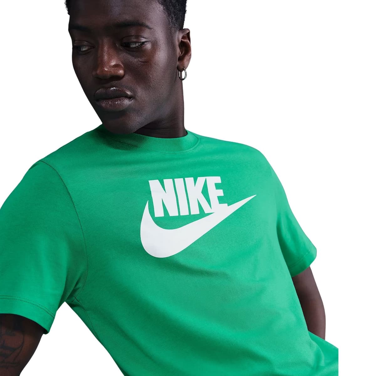 Nike Sportswear Casual T-shirt Heren Groen S thumbnail 4