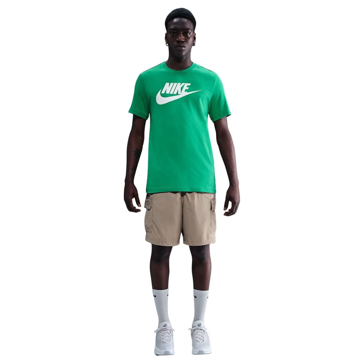 Nike Sportswear Casual T-shirt Heren Groen S thumbnail 3