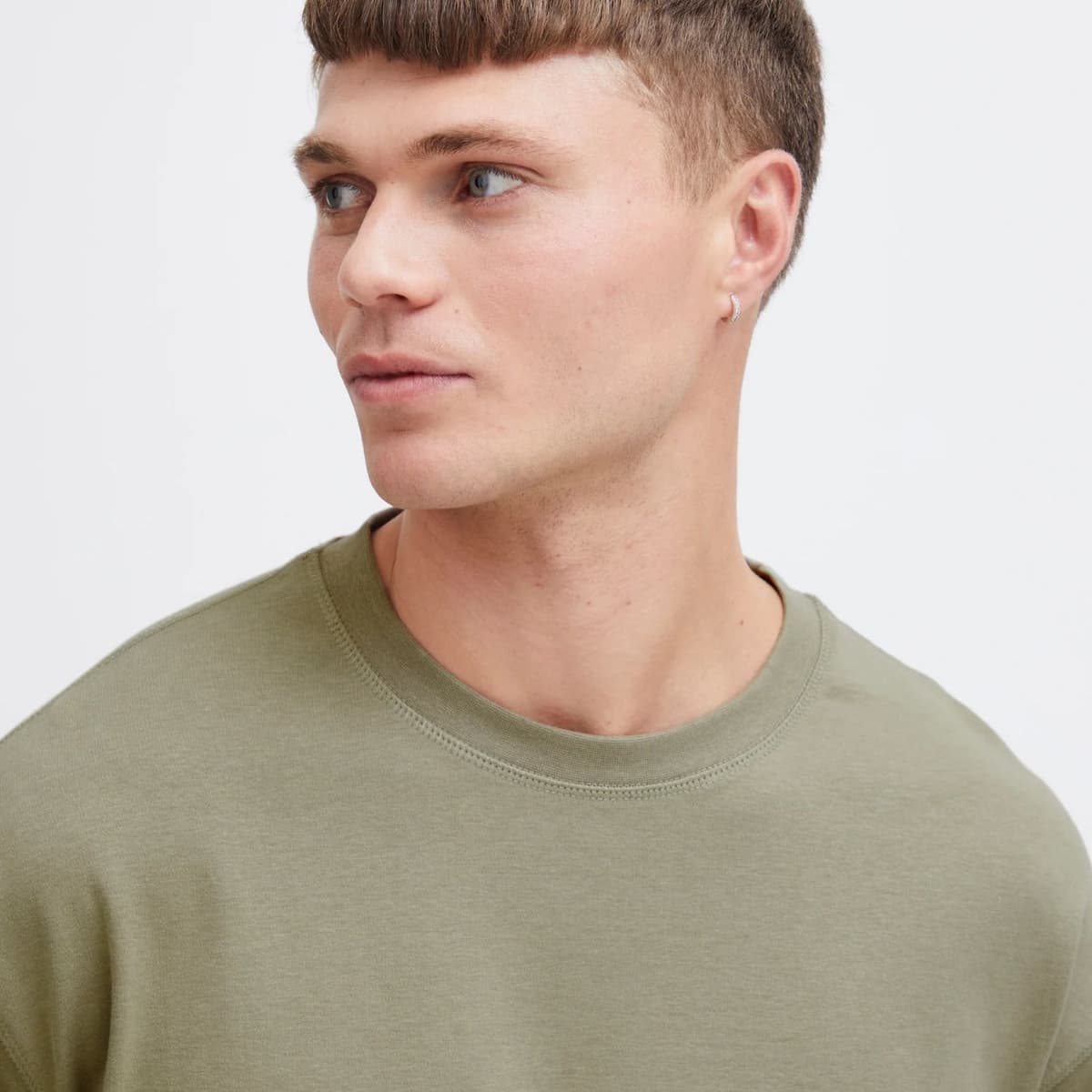 Solid Danton Ss Casual T-shirt Heren Groen M thumbnail 2