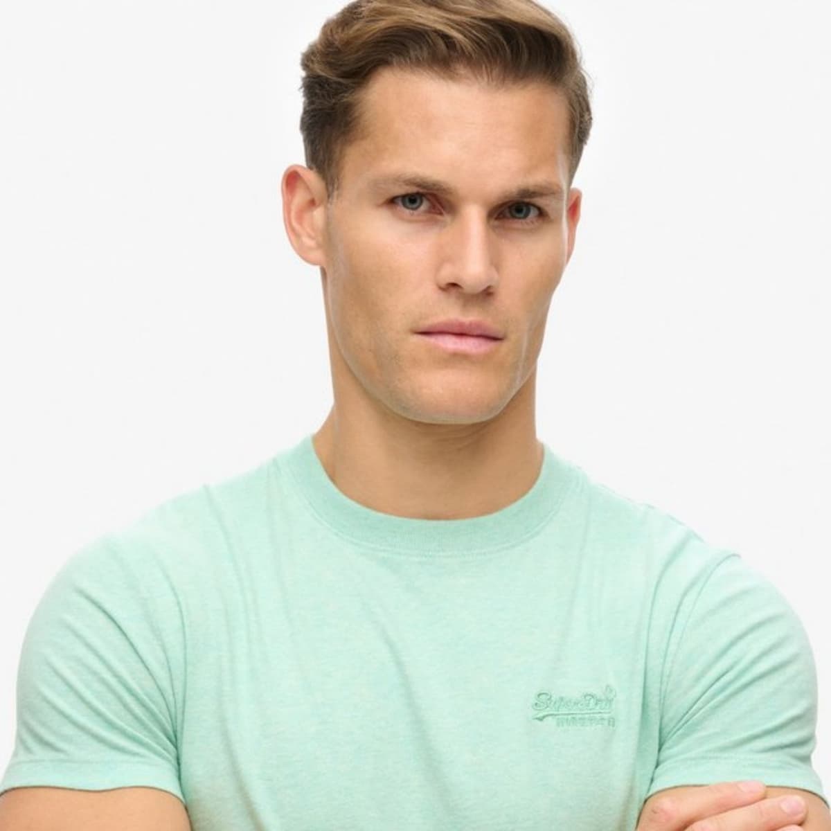 Superdry Essential Logo Casual T-shirt Heren Mint S thumbnail 4