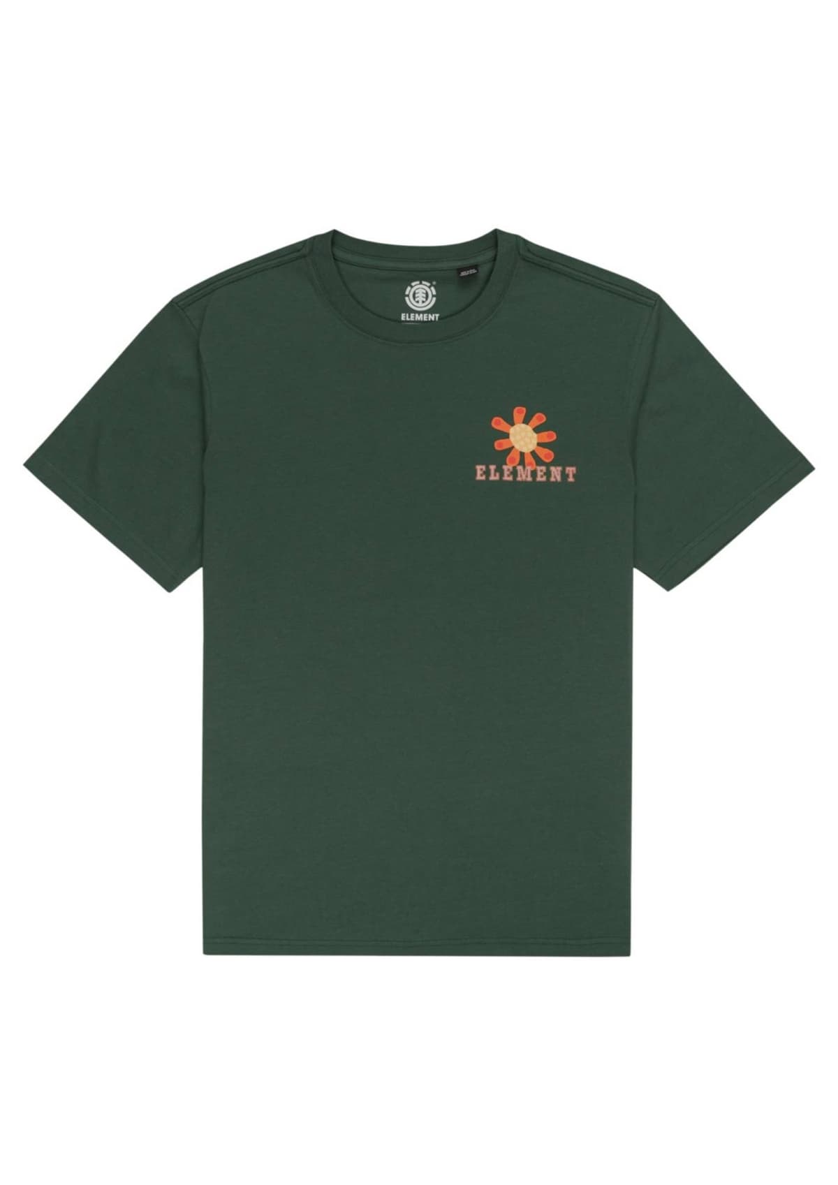 Element In Bloom Casual T-shirt Heren Donkergroen S
