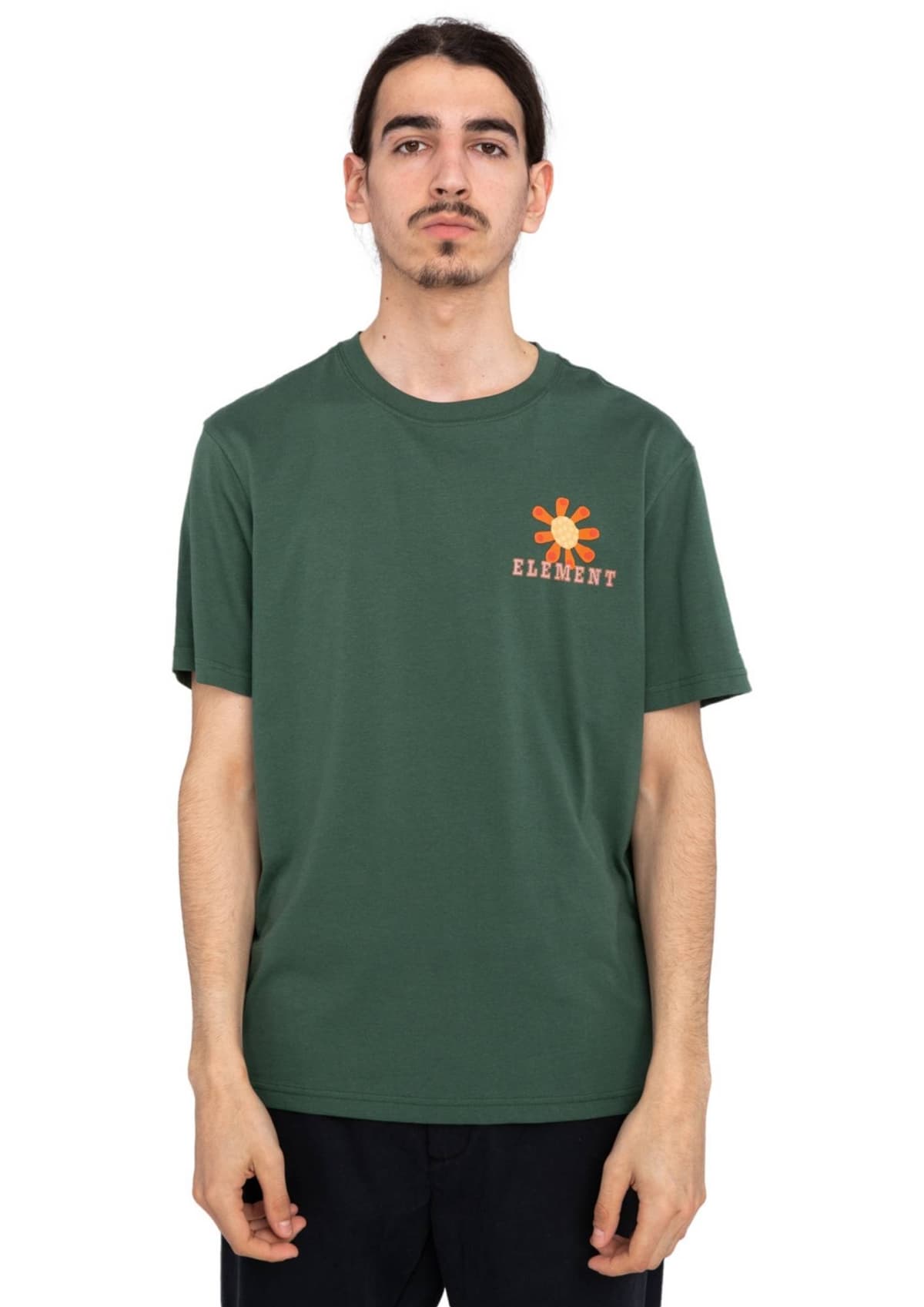 Element In Bloom Casual T-shirt Heren Donkergroen L thumbnail 4