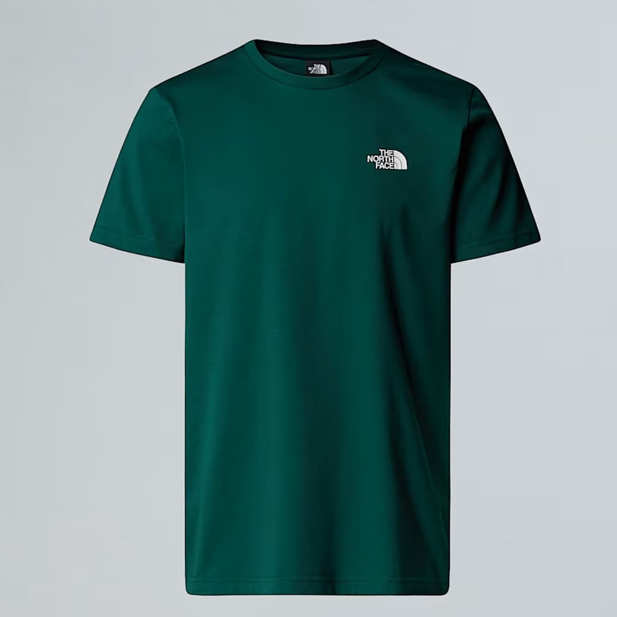 The North Face Ss Simple Dome Casual T-shirt Heren Donkergroen Xl thumbnail 2