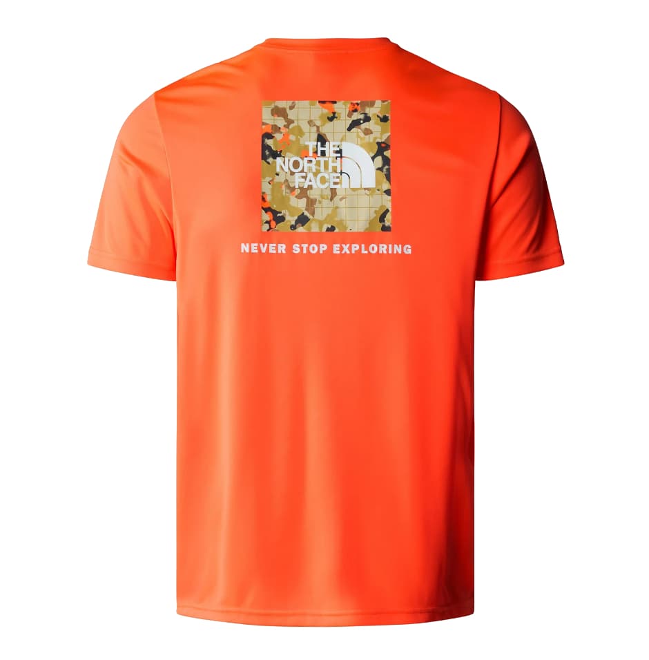 The North Face Reaxion Red Box Casual T-shirt Heren Oranje L thumbnail 2