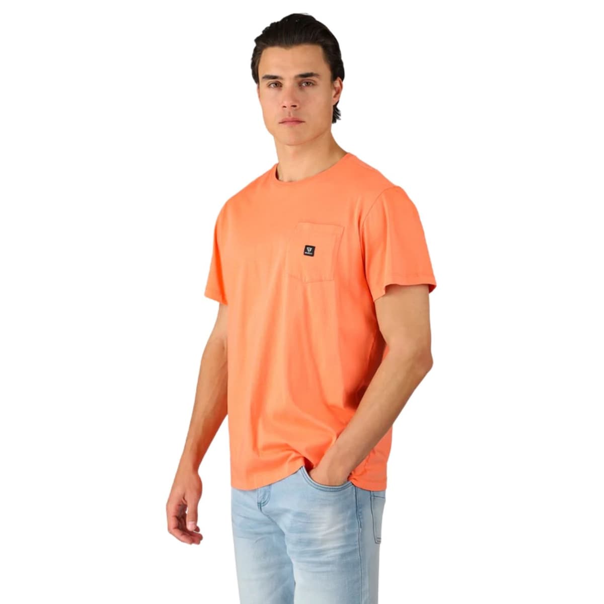 Brunotti Axle Casual T-shirt Heren Oranje Xl thumbnail 2