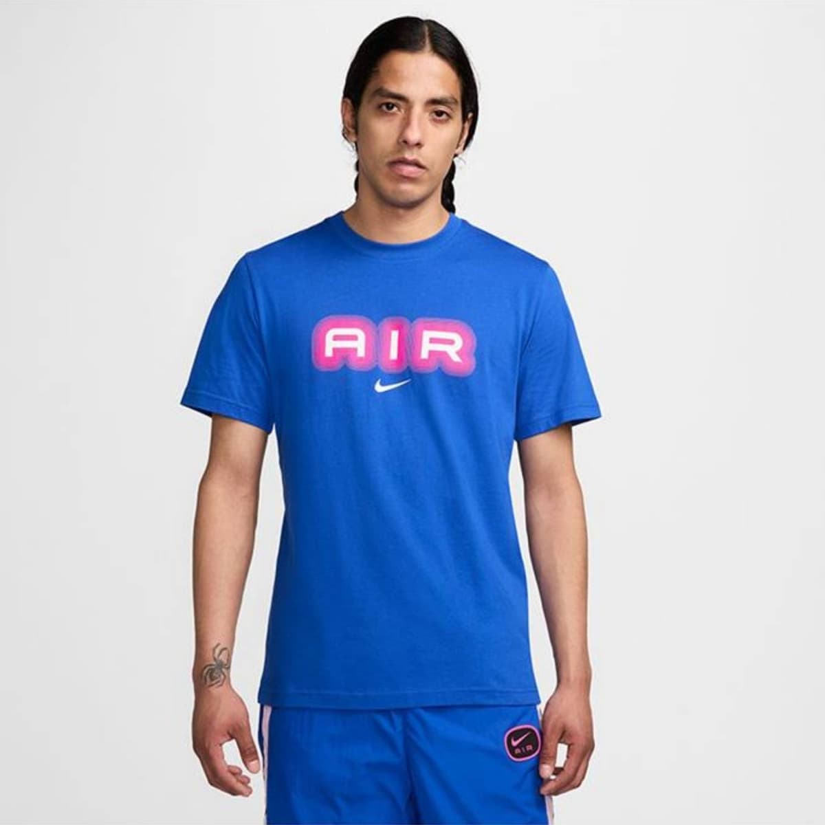 Nike Air Graphic Casual T-shirt Heren Blauw M thumbnail 4