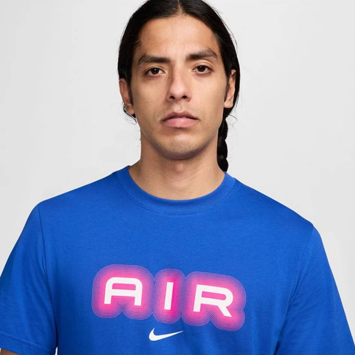 Nike Air Graphic Casual T-shirt Heren Blauw M thumbnail 2