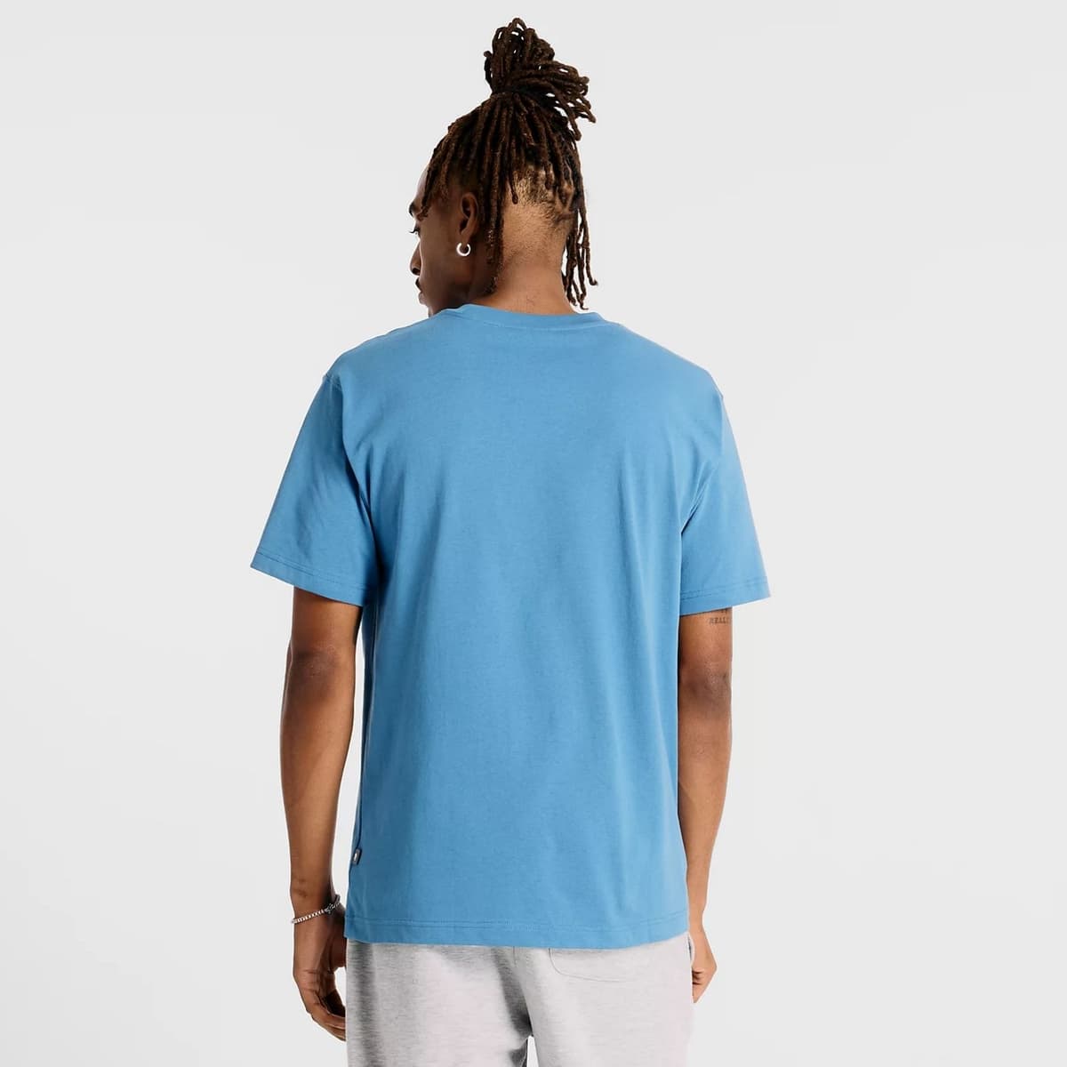 New Balance Athletics Premium Logo Casual T-shirt Heren Blauw S thumbnail 3