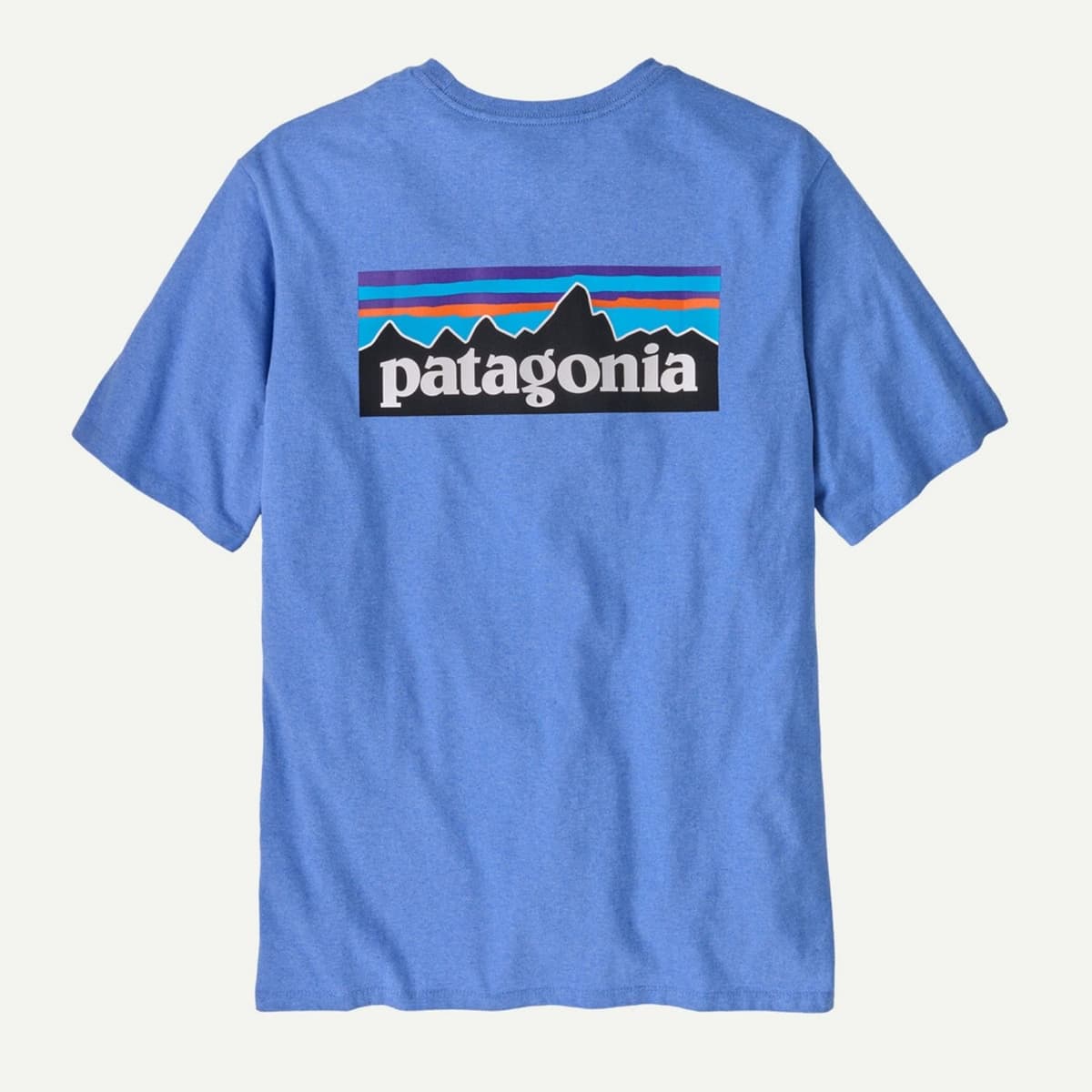 Patagonia P-6 Logo Responsibili Casual T-shirt Heren Blauw S thumbnail 2