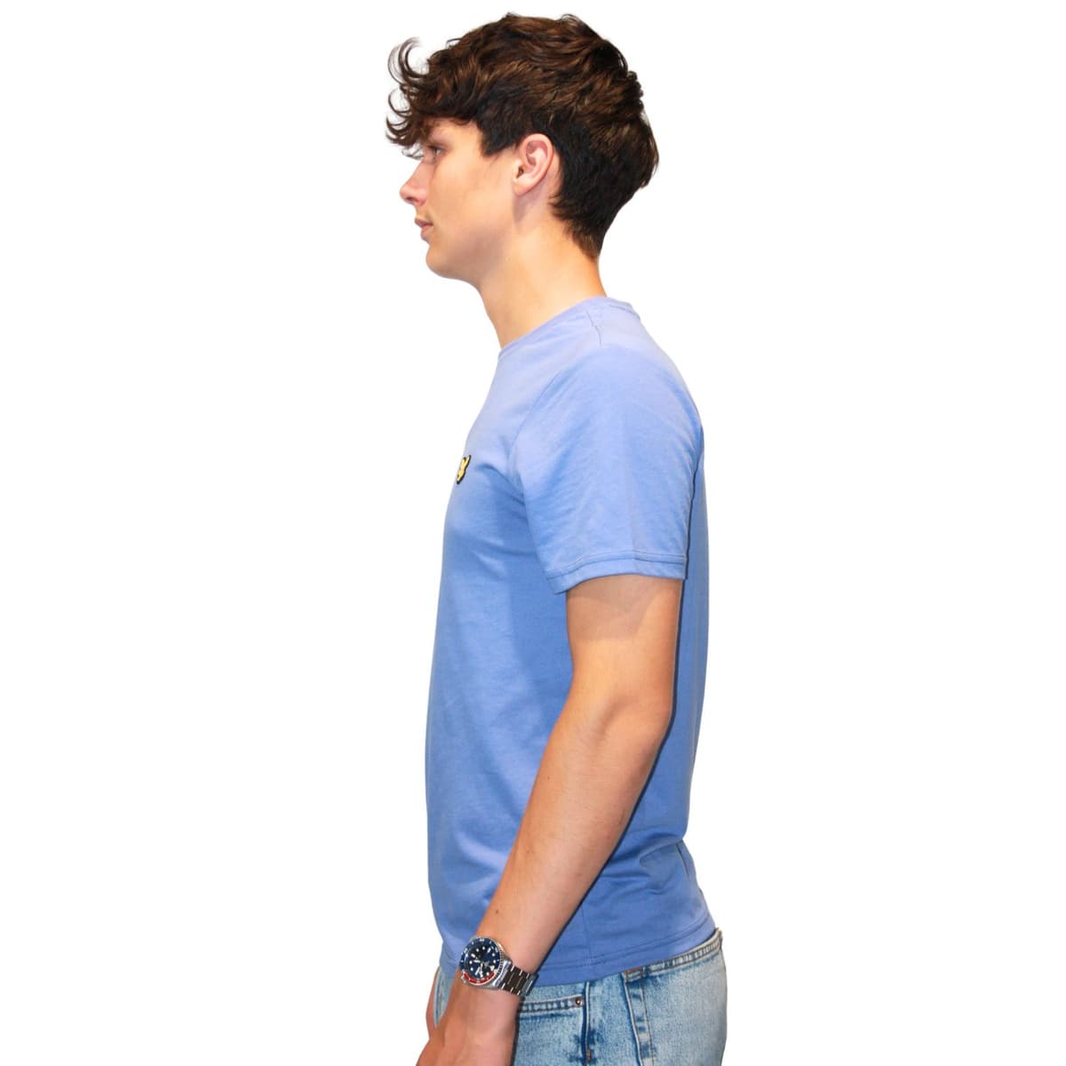 Lyle And Scott Martin Ss Casual T-shirt Heren Blauw M thumbnail 3