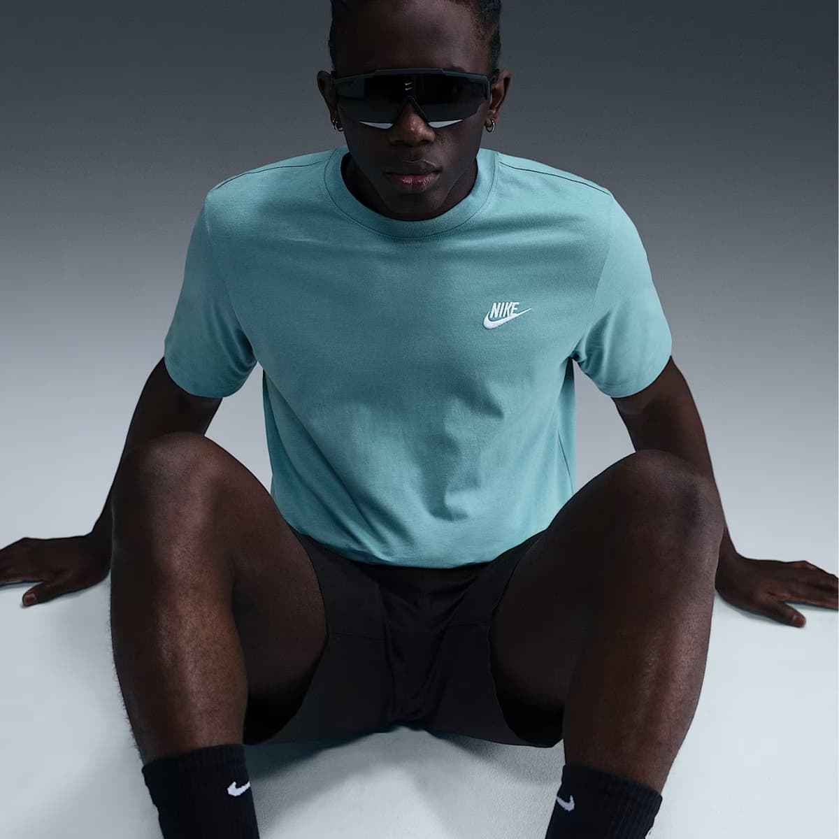 Nike Sportswear Club Casual T-shirt Heren Blauw S thumbnail 4