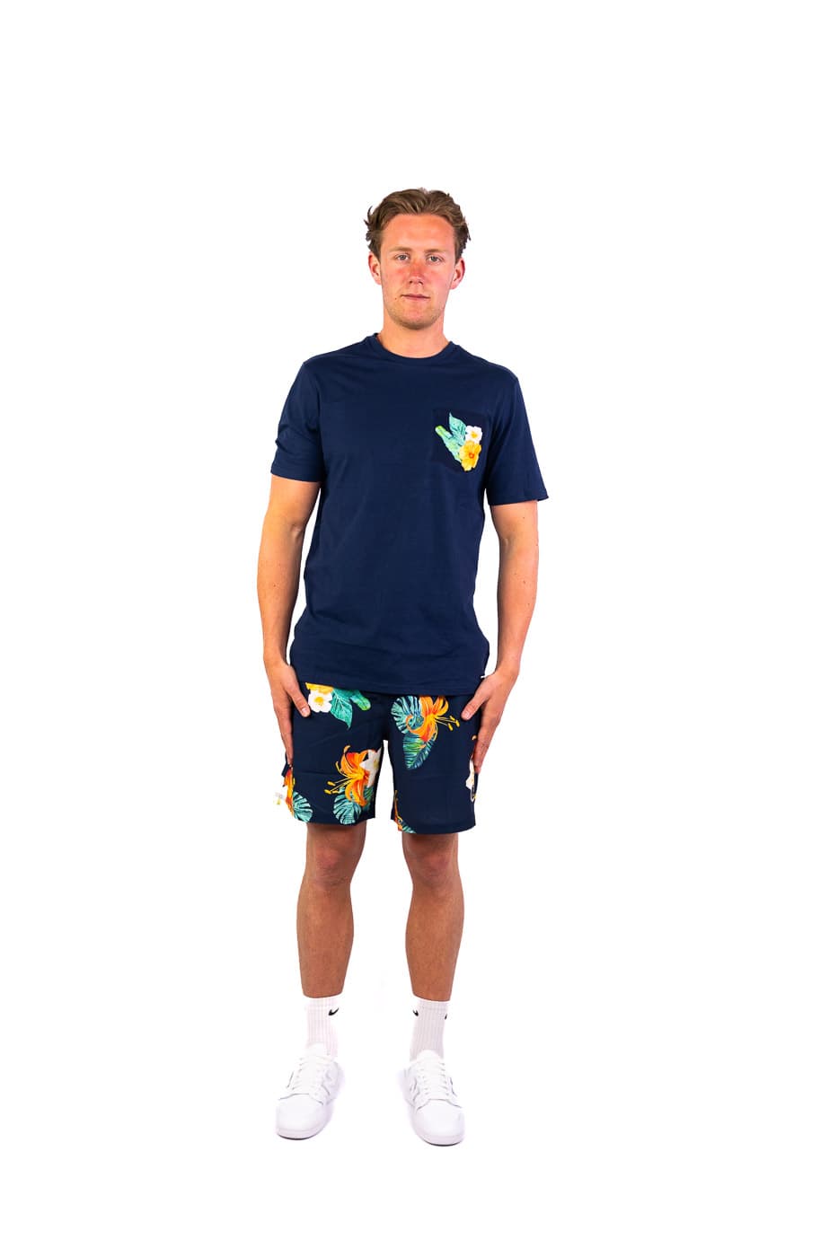 Falcon Laguna Casual T-shirt Heren Donkerblauw Xl