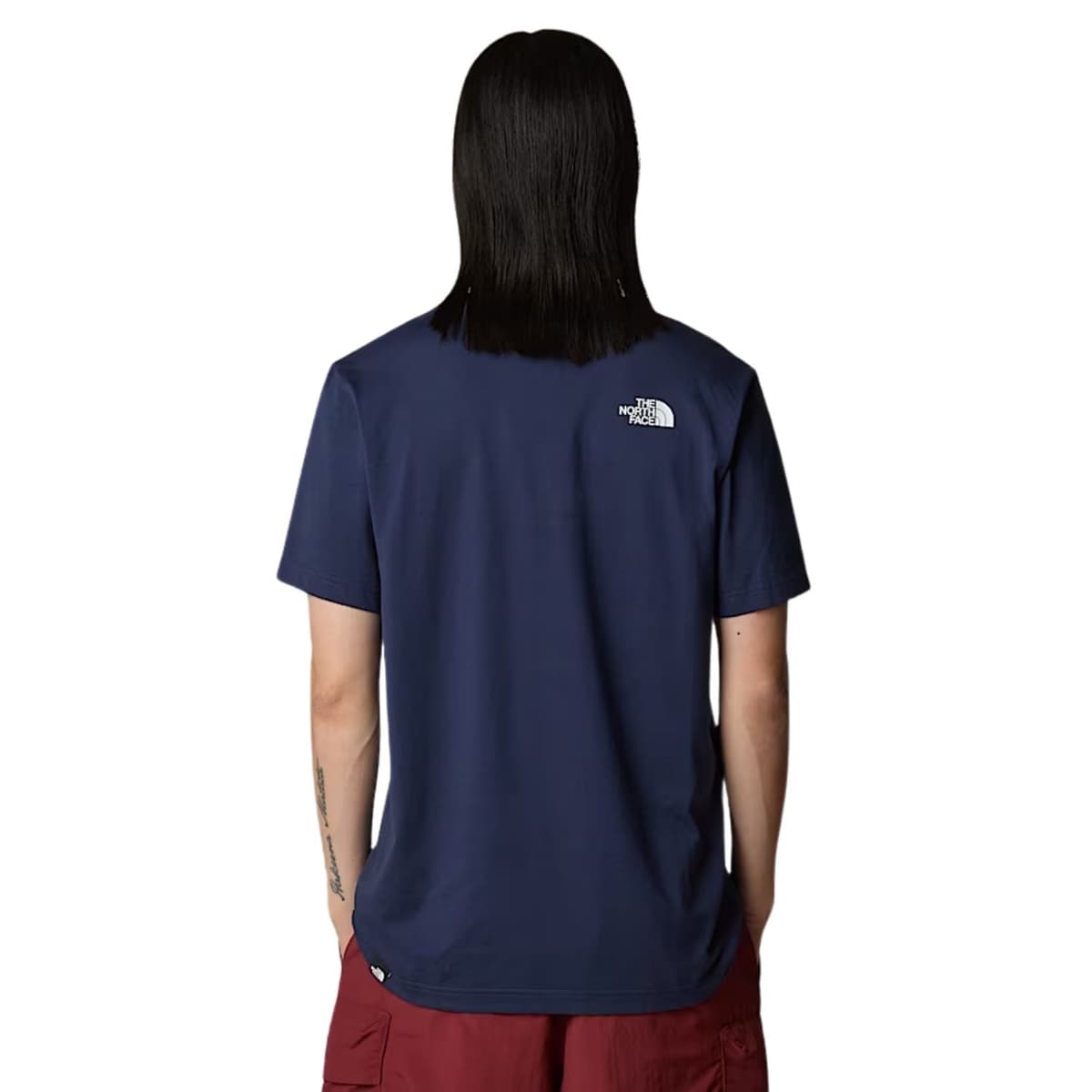 The North Face Ss Simple Dome Casual T-shirt Heren Donkerblauw M thumbnail 3