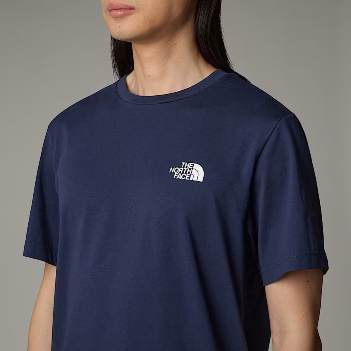 The North Face Ss Simple Dome Casual T-shirt Heren Donkerblauw M thumbnail 2