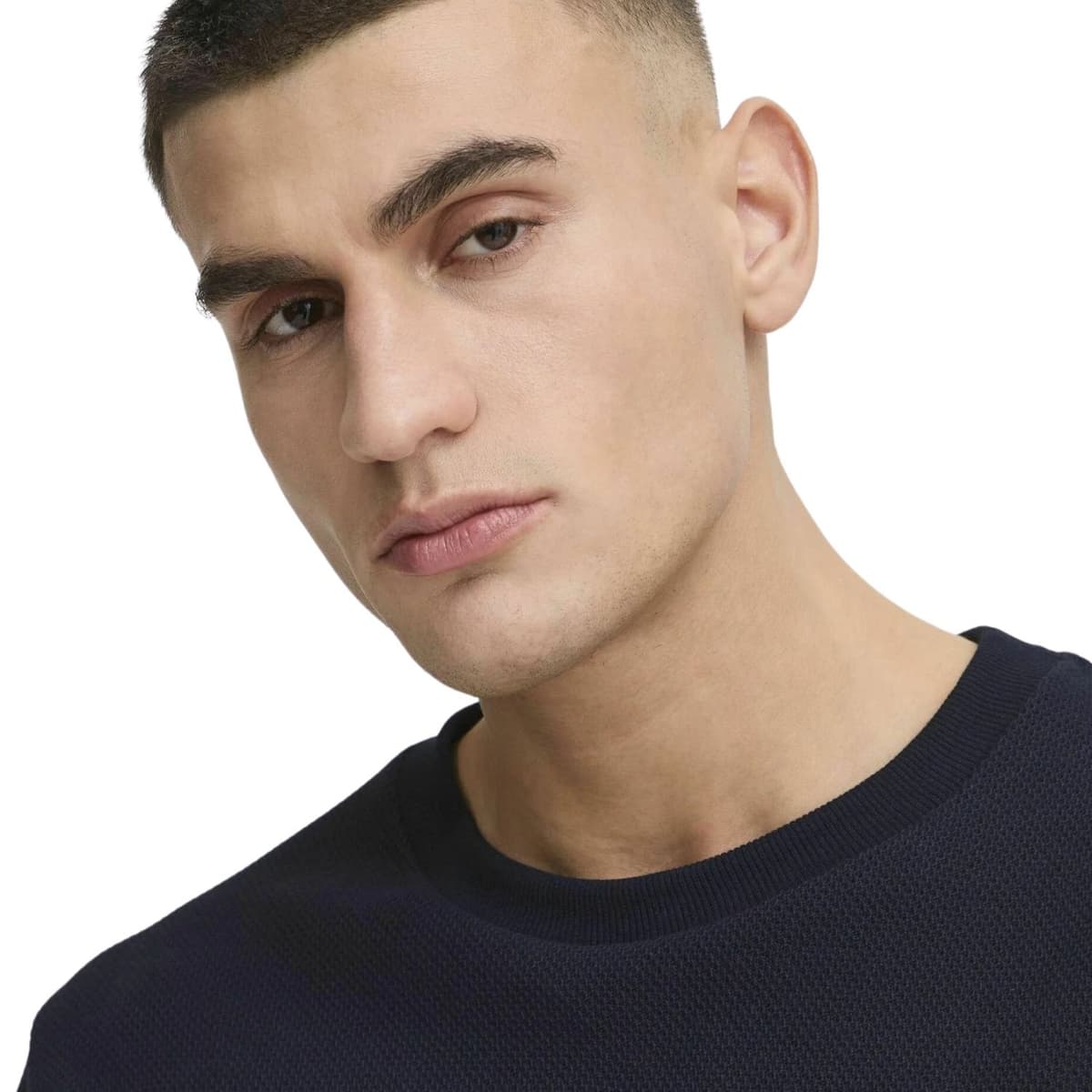 Solid Paul Casual T-shirt Heren Donkerblauw S thumbnail 2