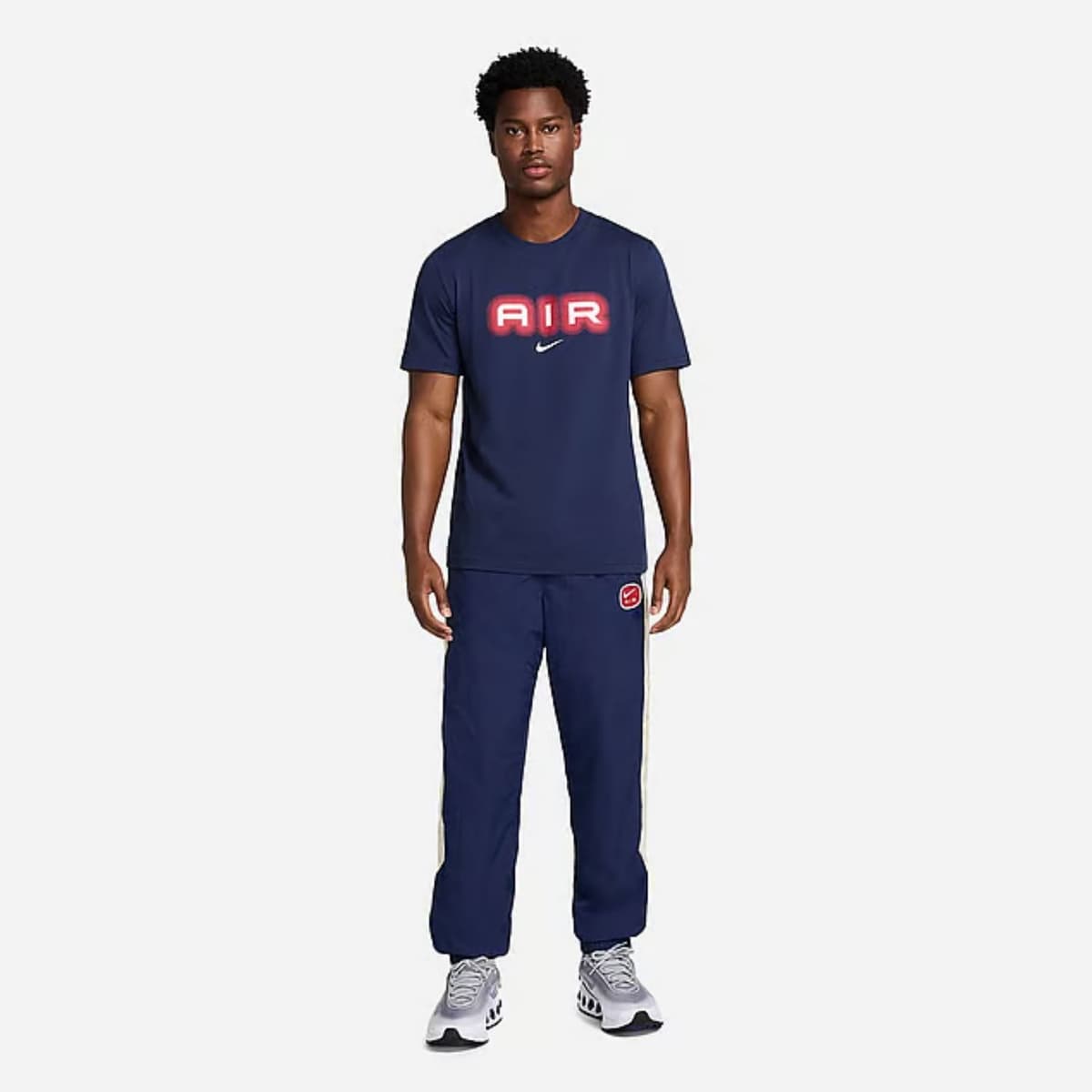 Nike Streatwear Air Graphic Casual T-shirt Heren Donkerblauw L thumbnail 2