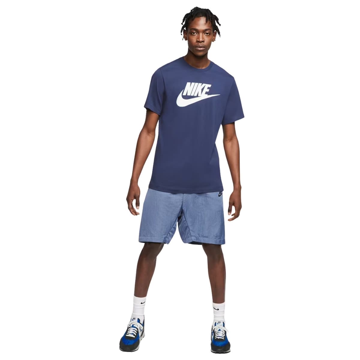 Nike Sportswear Casual T-shirt Heren Donkerblauw S thumbnail 3