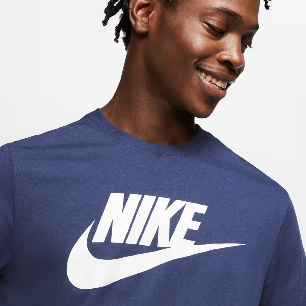 Nike Sportswear Casual T-shirt Heren Donkerblauw S thumbnail 2