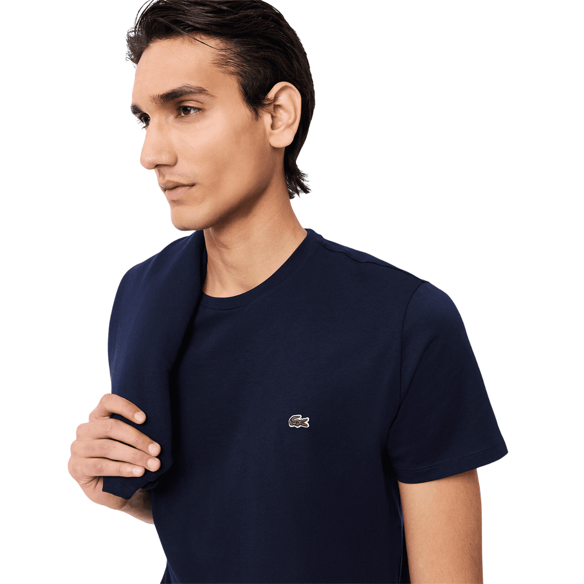 Lacoste 1ht1 Casual T-shirt Heren Donkerblauw 2xl thumbnail 3
