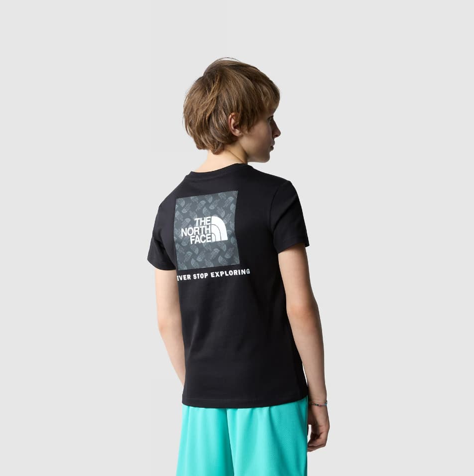 The North Face S/s Box Nse Casual T-shirt Heren Zwart L thumbnail 3