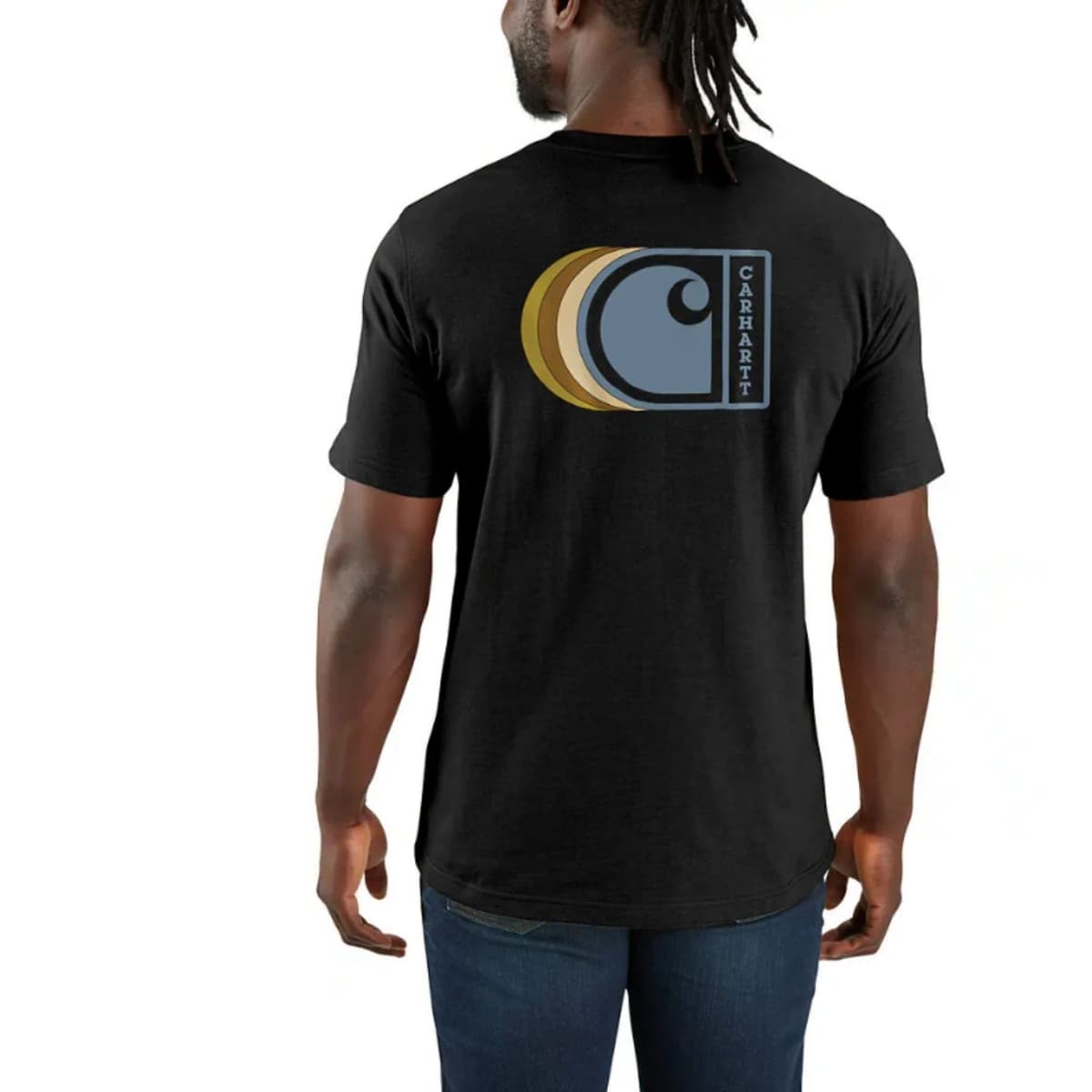 Carhartt Relaxed Fit C Graphic Casual T-shirt Heren Zwart M thumbnail 2