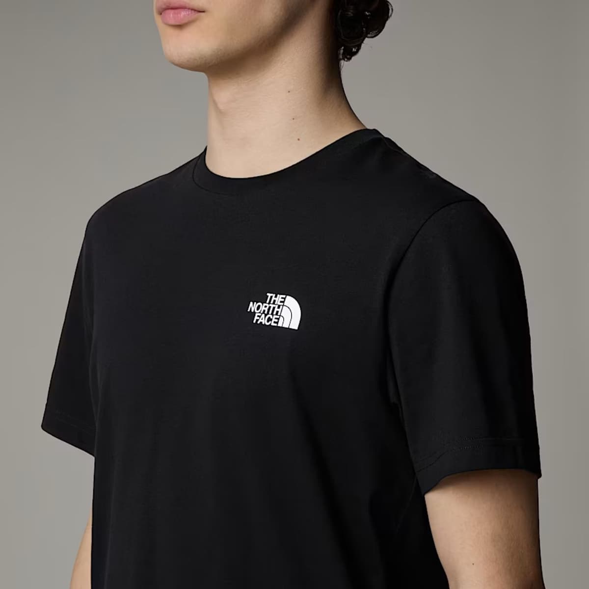 The North Face Ss Simple Dome Casual T-shirt Heren Zwart Xl thumbnail 2