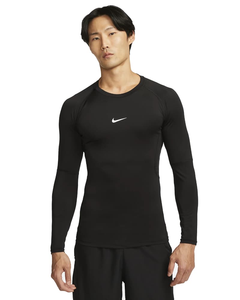 Nike Pro Dri-fit Compressieshirt Heren Zwart Xl