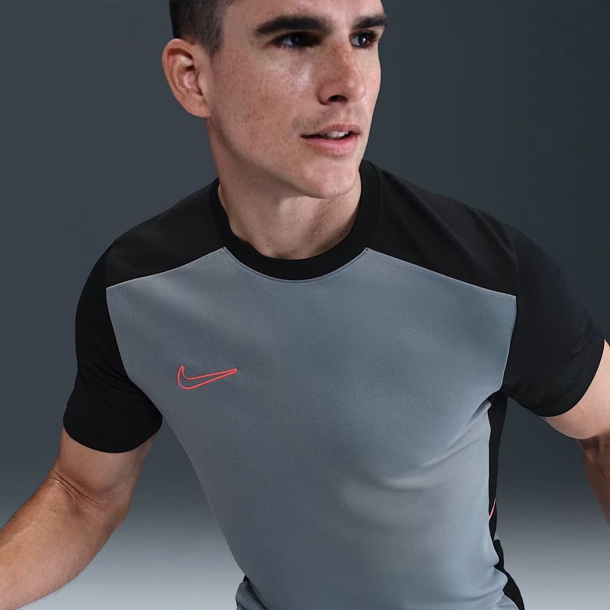 Nike Academy 25 Voetbalshirt Heren Grijs S thumbnail 3