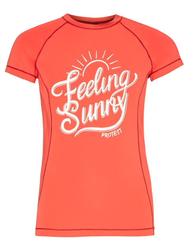 Protest Benta Jr Rashguard Short Sleeve Uv-shirt Meisjes Roze 128
