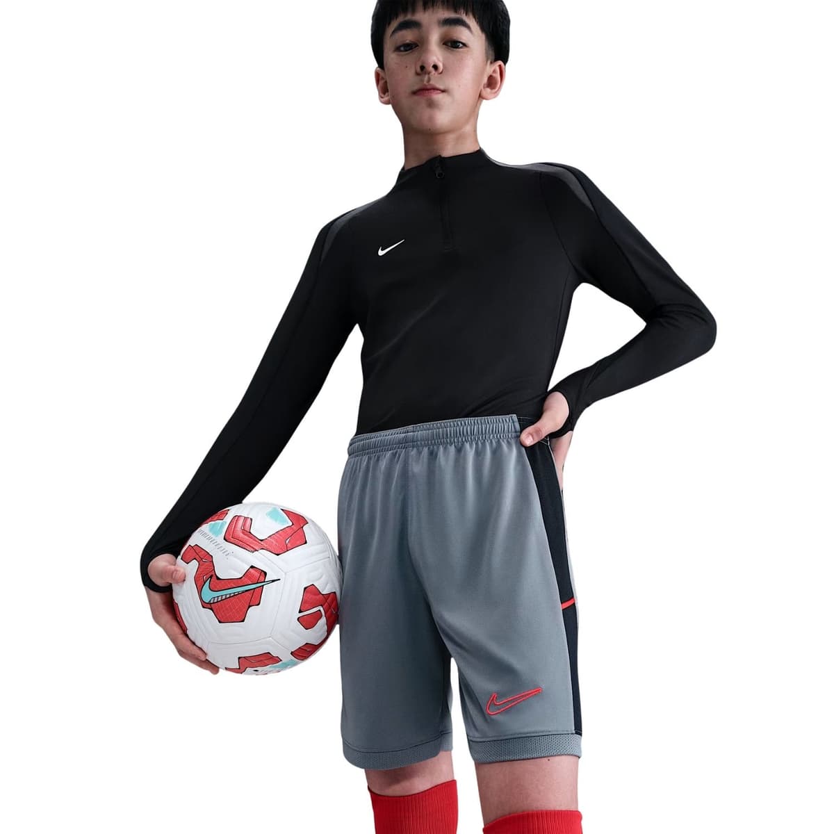Nike Dri-fit Academy 25 Voetbalbroek Jongens Grijs 140 thumbnail 5