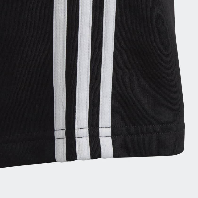 Adidas Essential 3 Stripes Sportshort Meisjes Zwart 140 thumbnail 2